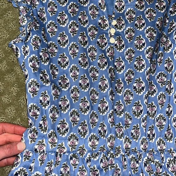 Crewcuts block print floral dress girls preppy 12 - Picture 2 of 10